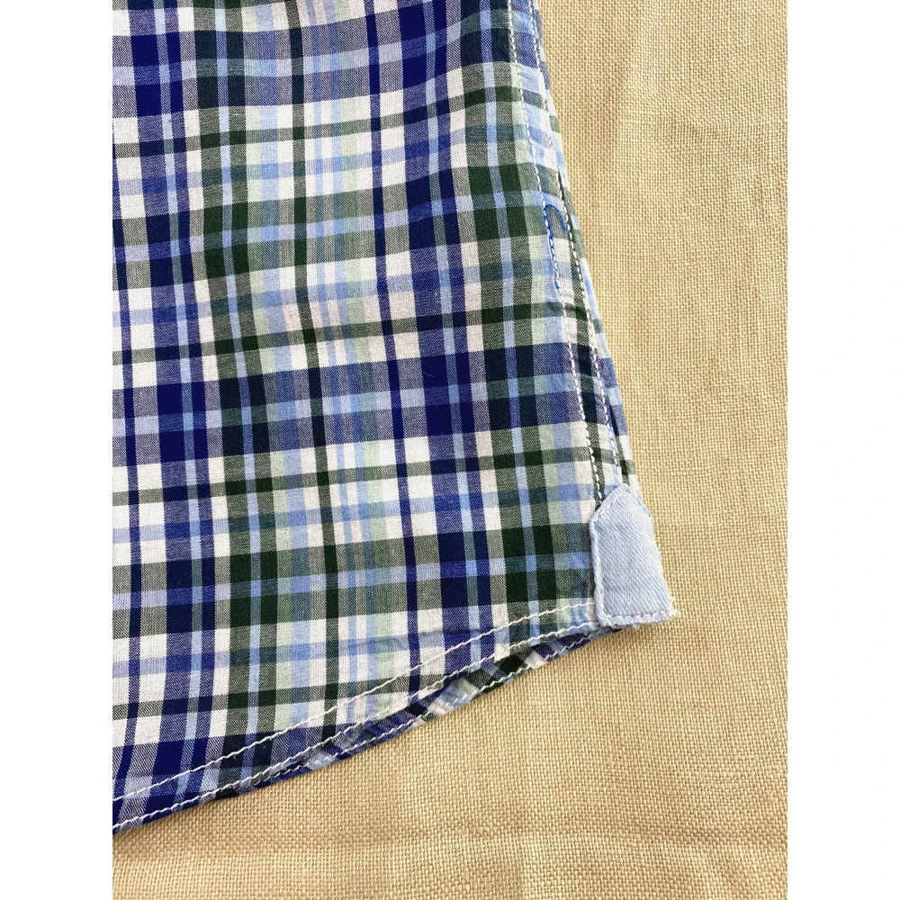 Buffalo David Bitton Multicolor Plaid Short Sleeve Button Up Shirt Mens Medium - Picture 7 of 9